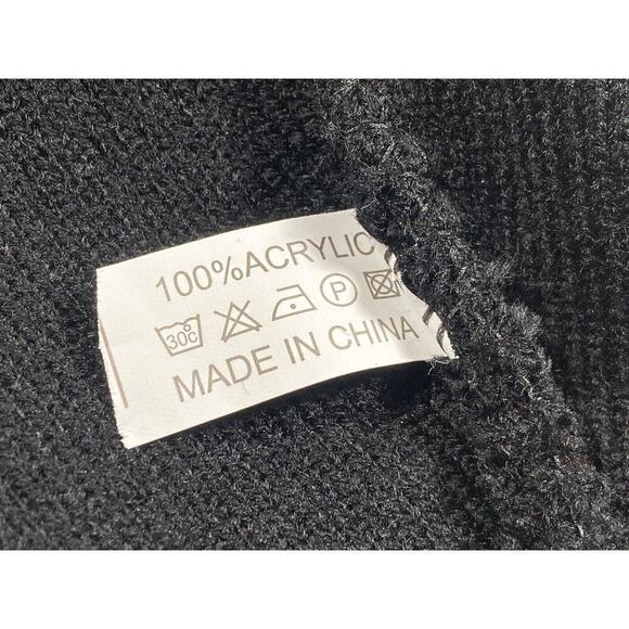 GIOCO by Zitelle Basic Black Customizable Beanie Hat Moon Skeleton Patch - Picture 6 of 9